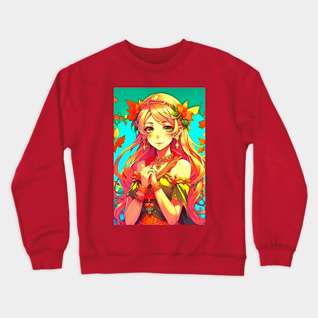 Fairy of autumn Crewneck Sweatshirt by Evgeniya